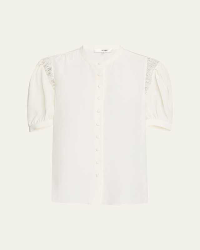 Lace Shoulder Blous